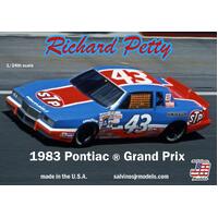 Salvinos J R Rpgp1983T 1/25 Richard Petty 1983 Pontiac Grand Prix Winner Plastic Model Kit