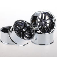 Speedline 085Blc 2 Tone Lx Bigger Size "2.2" 10 Spoke Offset 5 Black/Chrome - Sl085Blc