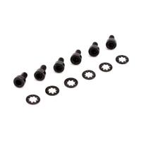 Spektrum Socket Head Metal Gear Servo Screws & Washers, 6Pcs