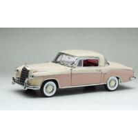 Sun Star 1/18 1958 MERCEDES-BENZ 220SE COUPE - Cream / Pink