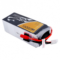 TATTU 16000MAH 15C 22.2 SOFT CASE LIPO BATTERY (5MM BULLET PLUGS)