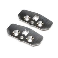 TLR +2 TITANIUM ADJUSTABLE CHASSIS SKID PLATE, 2PCS, 8X 2.0