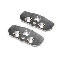 TLR +1 TITANIUM ADJUSTABLE CHASSIS SKID PLATE, 2PCS, 8X 2.0