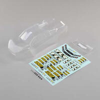 Tlr Body Set, Clear, With Stickers, 22T 4.0