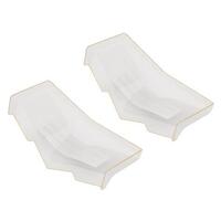 Tlr High Front Wing, Wide, Clear (2) - Tlr230015
