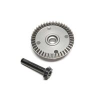 TLR FRONT DIFFERENTIAL RING AND PINION GEAR, 8XT