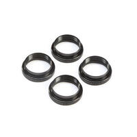 TLR 16MM SHOCK NUTS AND O-RINGS, 4PCS, 8X ELITE
