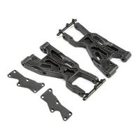 TLR FRONT SUSPENSION ARMS WITH INSERTS, 2PCS, 8X ELITE