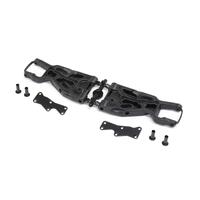 TLR FRONT ARM SET WITH INSERTS, 8X 2.0, 8XE 2.0