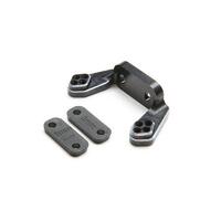 TLR REAR CAMBER BLOCK, BLACK, WITH INSERTS, 22 5.0 DC ELITE