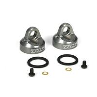 TLR BLEEDER SHOCK CAPS, ALUM , 2PCS,TEN