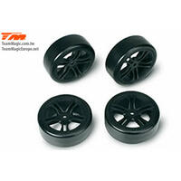 5-SPOKE MOUNTED TYRE BLACK E4D