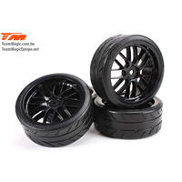 8-SPOKE MOUNTED RADIAL TYRE BLACK E4D