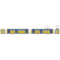 TOMYTEC N TRAIN LEIPZIG TRAM TATRA T4 + B4 TYPE 2 CARS SET F