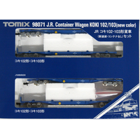 TOMIX N KOKI 102.103 CONTAINER WAGON NEW DECO 4CARS