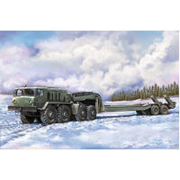 TRUMPETER 1/72 MAZ-537G INTERMEDIATE TYPE WITH MAZ/CHMZAP 5247G SEMI-TRAILER PLASTIC MODEL KIT [0719