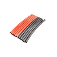 4MM PE HEAT SHRINK RED & BLACK-10CM LONG, 5SETS/BAG
