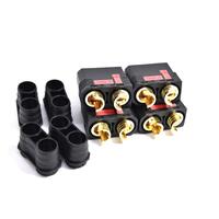 BLACK QS8 PLUG FEMALE 4PCS/BAG