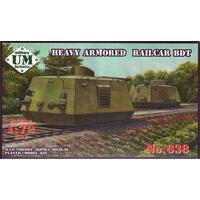 UM-MT 1/72 BDT - HEAVY ARMORED RAILCAR PLASTIC MODEL KIT
