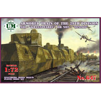 UM-MT 1/72 ARMORED TRAIN OF THE 29TH-DIVISION (1-"KRASNOYAREC", 2-"YENISEY") PLASTIC MODEL KIT