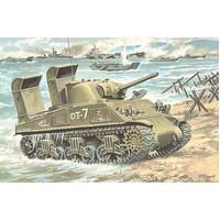 UNIMODELS 1/72 TANK M4A3 WITH DEEP WADING TRUNKS PLASTIC MODEL KIT