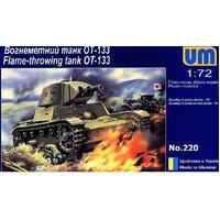 UNIMODELS 1/72 OT-133 FLAME THROWING TANK PLASTIC MODEL KIT