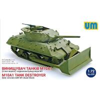 UNIMODELS 1/72 M10A1 TANK DESTROYER WITH M1DOZER BLADE PLASTIC MODEL KIT