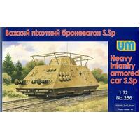 UNIMODELS 1/72 HEAVY INFANTRY ARMORED CAR S.SP PLASTIC MODEL KIT