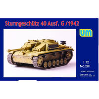 UNIMODELS 1/72 STURMGESCHUTZ 40 AUSF.G EARLY PLASTIC MODEL KIT