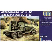 UNIMODELS 1/72 SU-12 76MM GUN ON GAZ AAA TRUCK CHASSSIS PLASTIC MODEL KIT