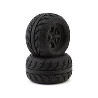 UPGRADE RC STREET RADIALS 2.8" PRE-MOUNTED ON-ROAD TIRES W/5-STAR WHEELS (2)