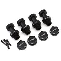 UPGRADE RC ALUMINUM 17MM HEX CONVERSION FOR ARRMA ® 3S VEHICLES (BLACK)