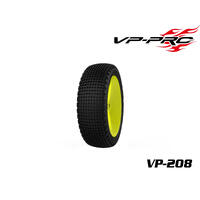 VP PRO VP-208U CACTUS EVO M3 PREMOUNTED YELLOW RIM FOR 1 /10 BUGGY 2WD FRONT TIRE