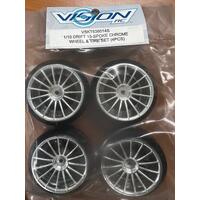 1/10 Drift 15-Spoke Tire Set 4 - Vskt636014S