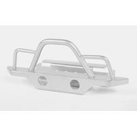 Steel Front Bumper For 1/18 Gelande Ii Rtr W/Blackjack Body (Silver)