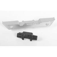 Eon Metal Front Bumper W/Plastic Winch For 1/18 Gelande Ii Rtr W/Black Rock Body (Silver)