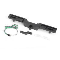 Oxer Rear Bumper W/ Towing Hook, Brake Lenses And Led Lights For Traxxas Trx-4 Mercedes-Benz G-500