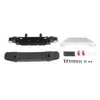 Oem Front Bumper W/ License Plate Holder + Steering Guard For Axial 1/10 Scx10 Iii Jeep Jlu Wrangler