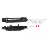 Oem Narrow Front Winch Bumper W/ Steering Guard For Axial 1/10 Scx10 Iii Jeep Jlu Wrangler (B)
