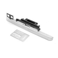 Classic Front Bumper W/ License Plate For Rc4Wd Trail Finder 2 Truck Kit "Lwb" W/ 1980 Toyota Land Cruiser Fj55 Lexan Body Set (Silver)