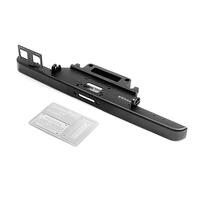 Classic Front Bumper W/ License Plate For Rc4Wd Trail Finder 2 Truck Kit "Lwb" W/ 1980 Toyota Land Cruiser Fj55 Lexan Body Set (Black)