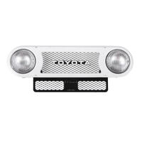 Detailed 40 Grille For Rc4Wd Cruiser Body (White)