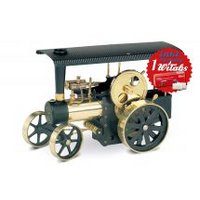Wilesco D 406 Steam Traction Engine Black/Brass
