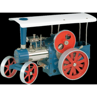 Wilesco D 495 Steam Traction Engine Blue, With Rc Control