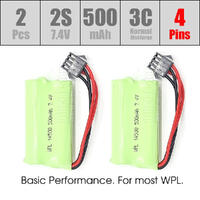 WPL 7.4V BATTERY 500 MAH (D12)