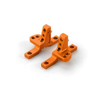 Xray T4'19 Alu Upper Clamp With 2 Adj. Roll-Centers (L+R) - Orange - Xy302036-O