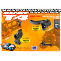 Xray Composite Steering Block - Graphite - Xy302254