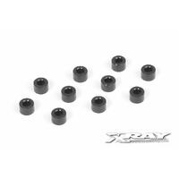 Xray Alu Shim 3X6X4.0Mm - Black 10 - Xy303127-K