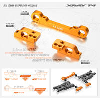 Xray Alu Lower 2-Piece Suspension Holder For Ars - Right - Low - Xy303716-O