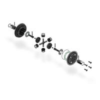 XRAY X4 BB GEAR DIFFERENTIAL FOR UNI BULKHEADS - SET